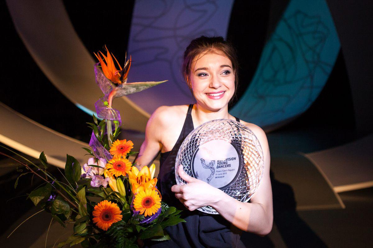 Zwycięstwo Viktorii Nowak w konkursie Eurovision Young Dancers 2015 – Eurowizji dla Młodych Tancerzy w Teatrze Nowym w Pilznie - miniatura